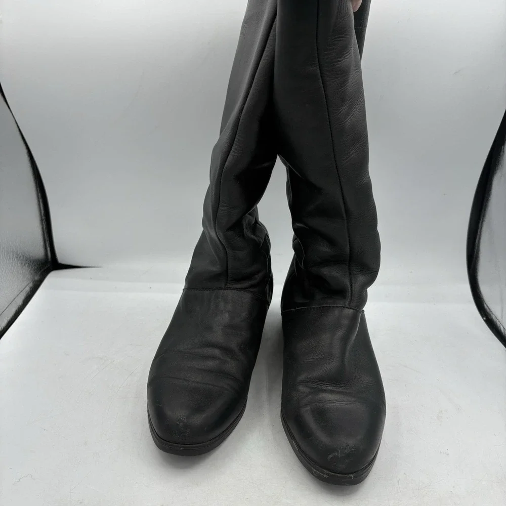 Siberian Husky Boots Womens Size 8.5 B Snow Winter‎ Lined Black Pull On